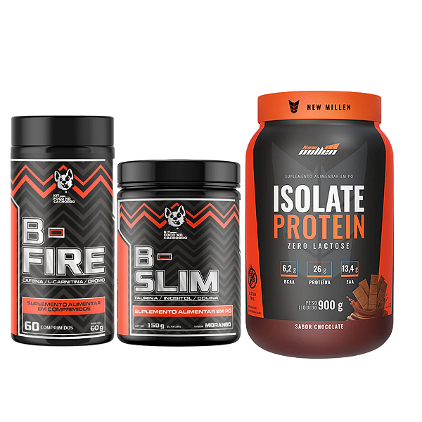 KIT B FIRE + B SLIM + ISOLATE PROTEIN 900G NEW MILLEN