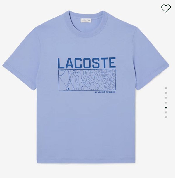 Camiseta Lacoste coleção 2025 world