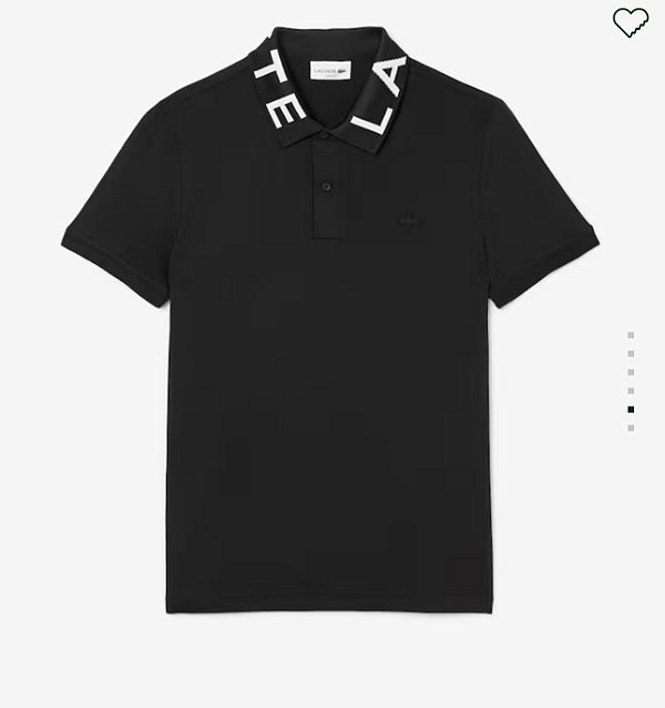 Polo Lacoste Letreiro gola