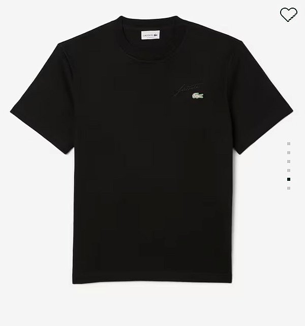 Camiseta lacoste logo letreiro