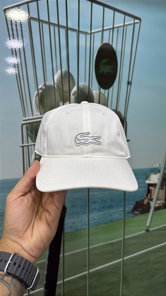 Boné Lacoste croco Albino 2026