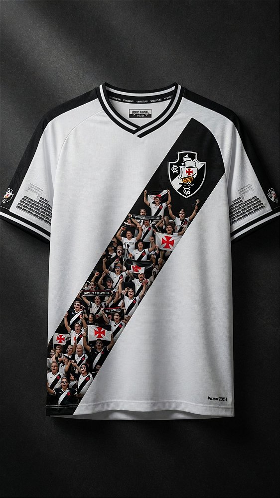 Camisa vaco com torcida na faixa, Ídolos e Conquistas do Vasco da Gama