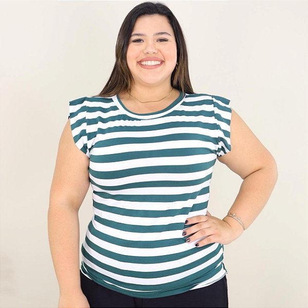 Blusa Plus Size Feminina Estilosa Muscle Tee Moda Feminina Verão Malha