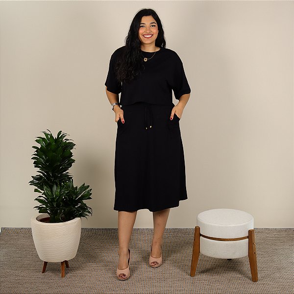 Conjunto Feminino Viscolycra Moda Evangélica Plus Size Saia Midi e Blusa Manga Curta