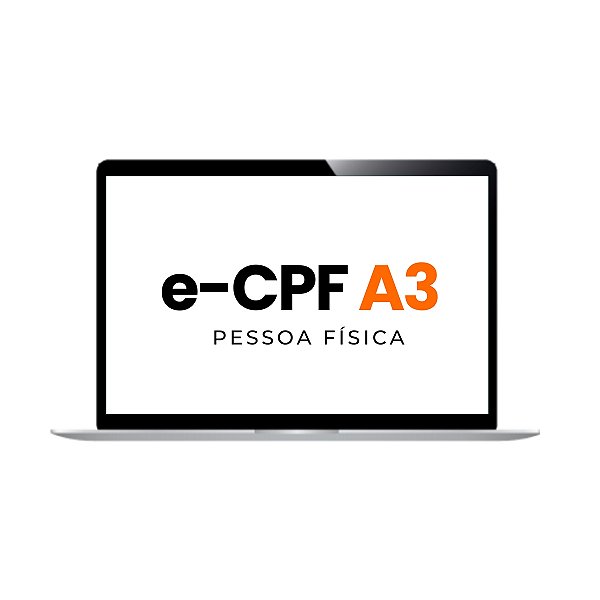 Renovação Certificado Digital e-CPF A3 com 3 Anos de Validade (Sem mídia)