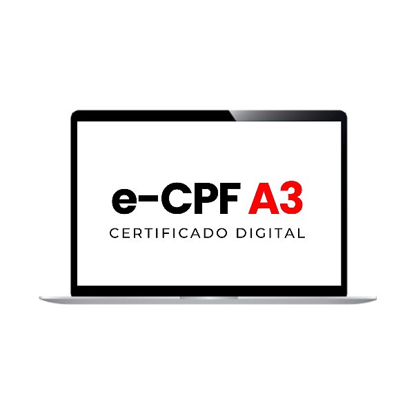 Renovação Certificado Digital e-CPF A3 com 2 Anos de Validade (Sem mídia)