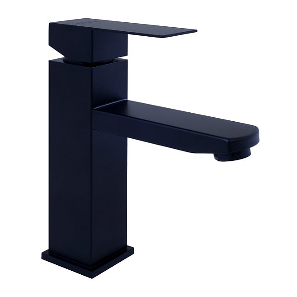 Torneira Acqua Metais Quadra 2027 Monocomando Preta Banheiro