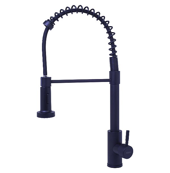Torneira Gourmet Acqua Metais 3017 Preta Para Cozinha