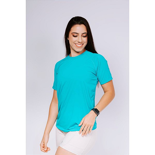 Camiseta Térmica Fitness Raglan Verde Claro