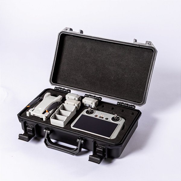 Case Rígida para Drone DJI Mini 3 - Fly More Combo Rádio com Tela | Maleta Rígida de Alta Proteção