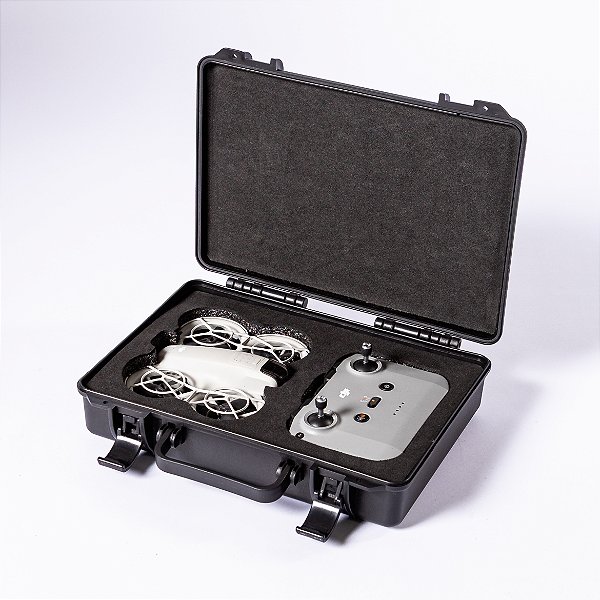 Case Rígida para Drone DJI NEO com Rádio e 3 Baterias | Maleta Rígida Angular Case