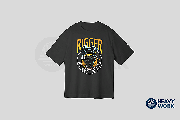 Camiseta Rigger Clássica (Modelo Oversized)