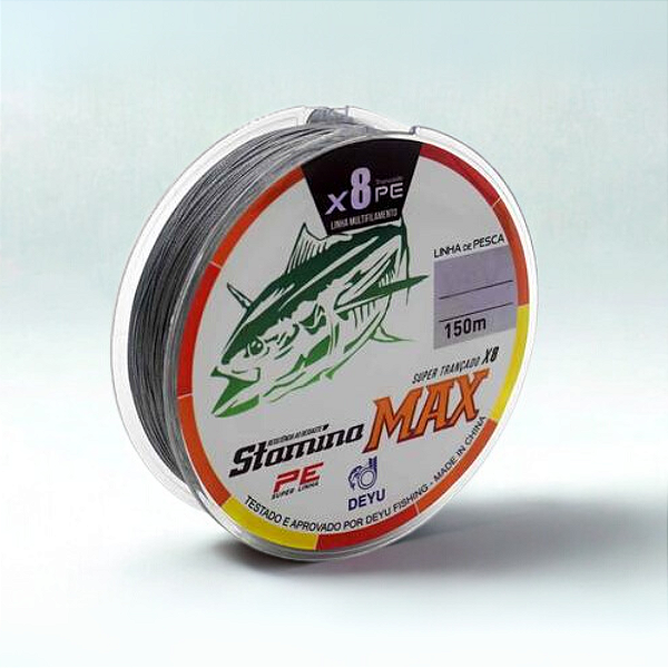 Linha Multifilamento 8X Cinza 0.14mm (1x150mts)
