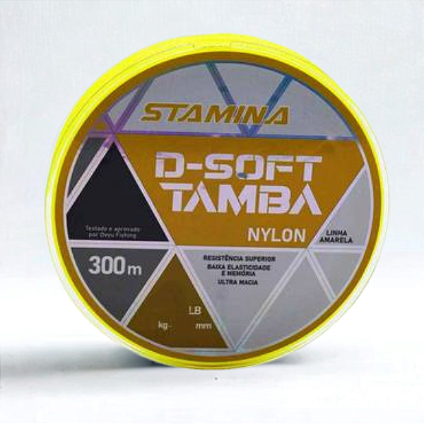 Linha D-SOFT Tamba 0.37mm Amarelo  - 300mts