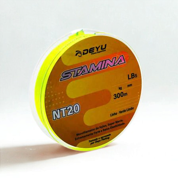 Linha Nylon NT-20 Verde Limao 0.37mm (300mts)