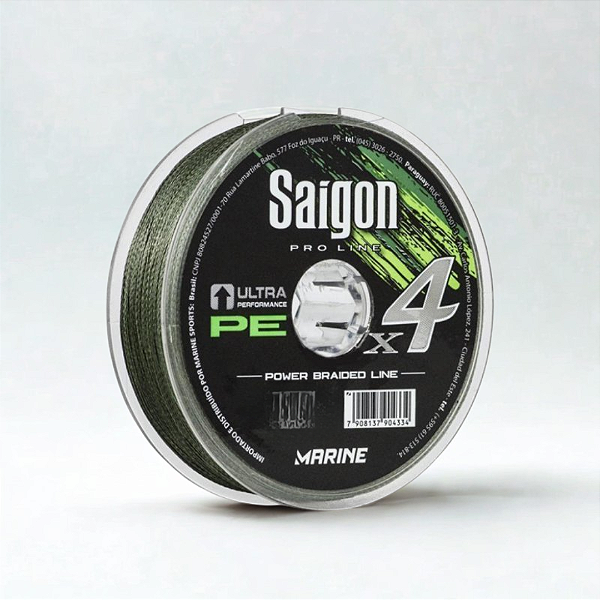 Linha Saigon X4 Multi Verde - 0,15mm (100mts)