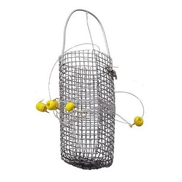 Chicotinho 4 Anzois + Cestinho Cevador Para Lambari Cartela 1pc