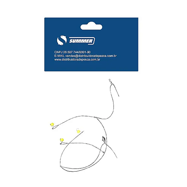 Chicotinho Para Lambari 3 Anzois c Missanga Cartela 1pc Summer