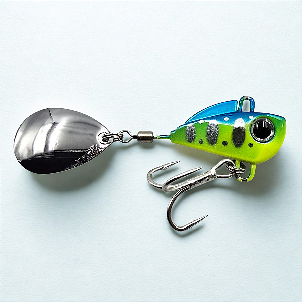 Isca Artificial Yara Little Spin 10g - Cor 46 - Azul e Verde