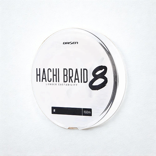 Linha Multifilamento Hachi Braid 8x Cinza 0,27mm - 150mts