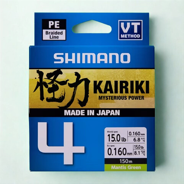 Linha Multifilamento Kairiki 4X - Shimano - Multicolor - 0.28mm (150mts)