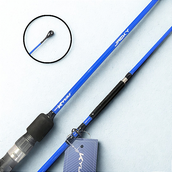 Vara p/ Carretilha JackY Blue - 2 partes - 1.68m - 10-20lbs - Kyuu