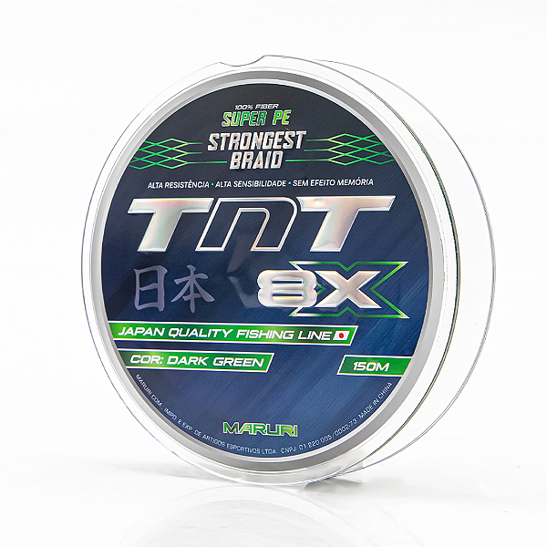 Linha Multifilamento TNT 8x Verde (150mts)