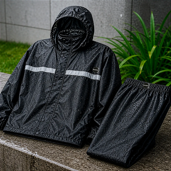 Capa De Chuva Pescador Impermeável Reforçada
