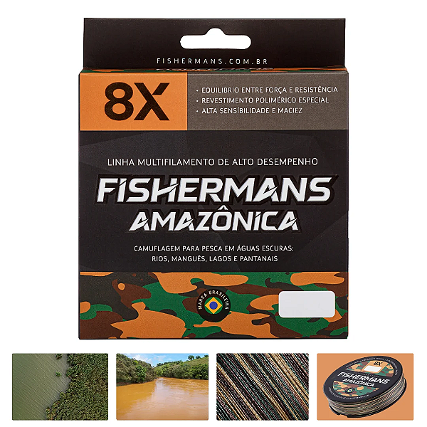 Linha Multifilamento 8X Fishermans Amazônica (300mts)