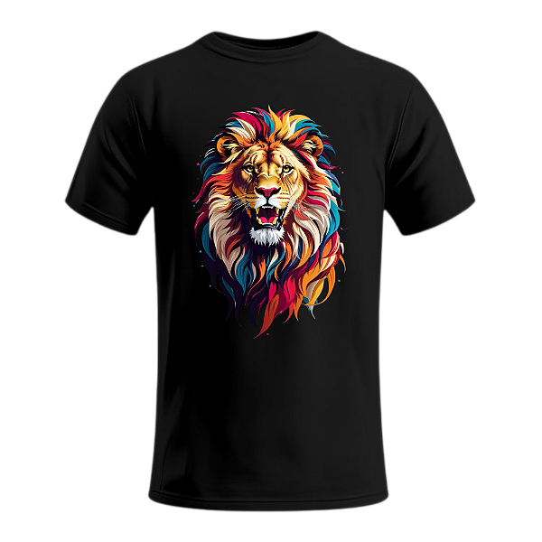 Camiseta Personalizada Preta 100% Algodão - Estampa em DTF