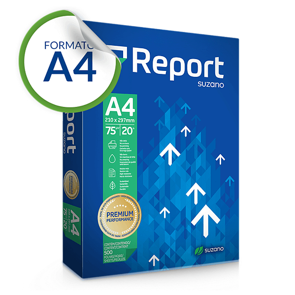Papel Sulfite A4 75g Resma 500 Folhas Report Premium