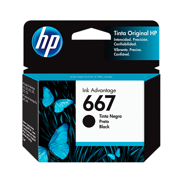 Cartucho Hp 667 Preto Original