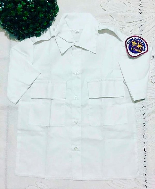Camisa Uniforme Infantil Aventureiros a Pronta entrega