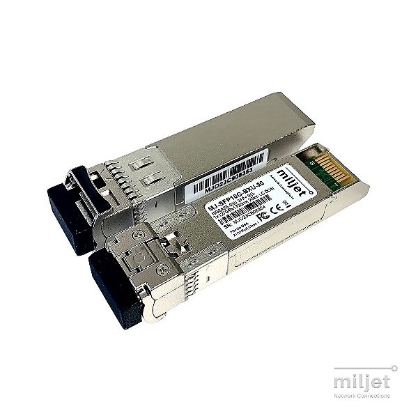 Módulo Minigbic Monomodo BI DIRECIONAL 20 km SFP+