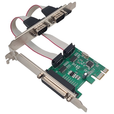 Placa Pci Express X1. 2 Seriais ,1Paralela, Low Profile