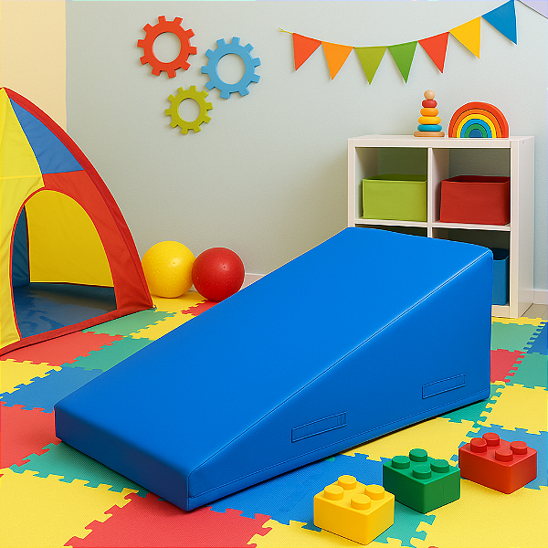 Rampa Piramidal D28 para Desenvolvimento Motor e Psicomotor – Ideal para Atividades Infantis, Clínicas e Reabilitação