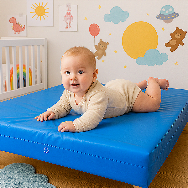 Colchão Berço Impermeável 130x60x10cm – Conforto e Proteção para o Sono Seguro do Bebê