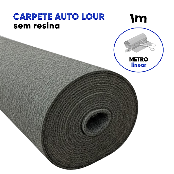Carpete Automotivo Autolour sem Resina 1m – Cinza, Grafite Escuro ou Preto | Etruria