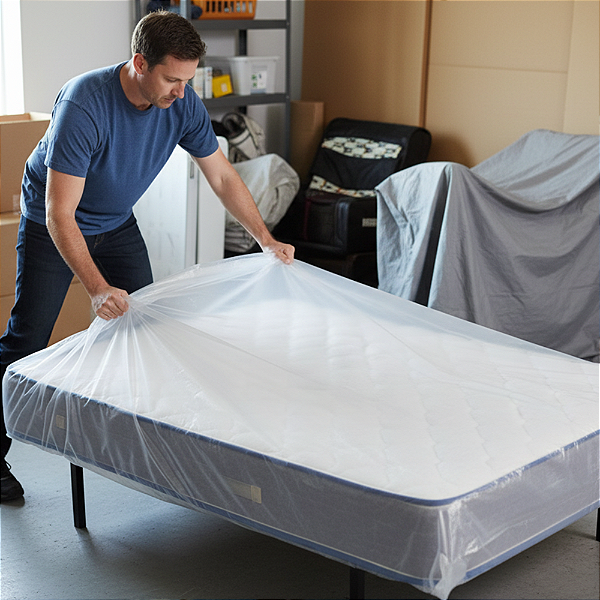 Plástico Embalagem Transparente para Colchão – Proteção Contra Poeira, Umidade e Danos | Solteiro e Casal