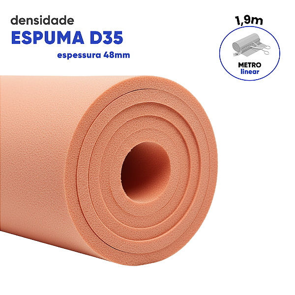 Espuma Laminada D35 – Para Estofados, Tapeçaria, Móveis e Artesanato