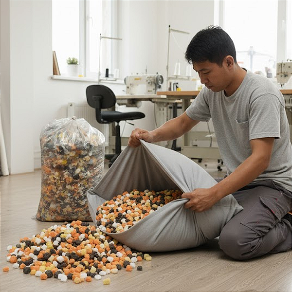 Flocos de Espuma – Enchimento para Almofadas, Travesseiros e Decoração