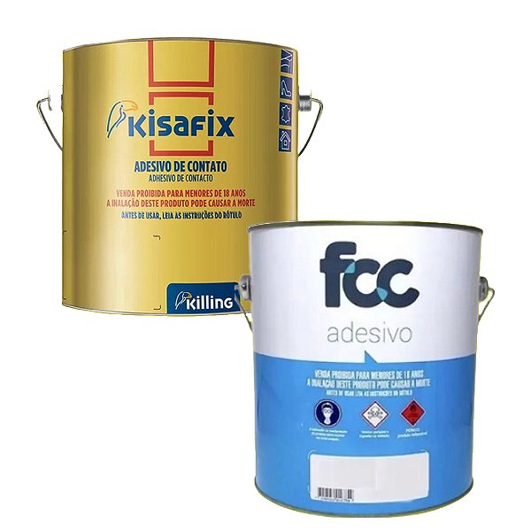 Cola de Contato Kisafix Galão 2,8L – Adesivo de Alta Aderência para Uso Industrial e Artesanal