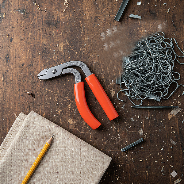 Grampo U 1kg – Fixação Resistente para Estofados, Tapeçaria, Marcenaria e Artesanato