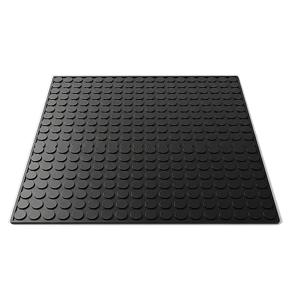 EVA Borracha Moeda 0,50x0,50 – Piso emborrachado antiderrapante para Academias, Garagens e Áreas Industriais