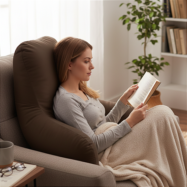 Puff Encosto Sapo – Assento Divertido e Confortável | Revestido em Suede