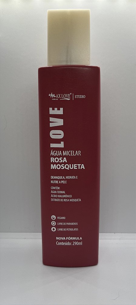Água Micelar Rosa Mosqueta Max Love - 290ml