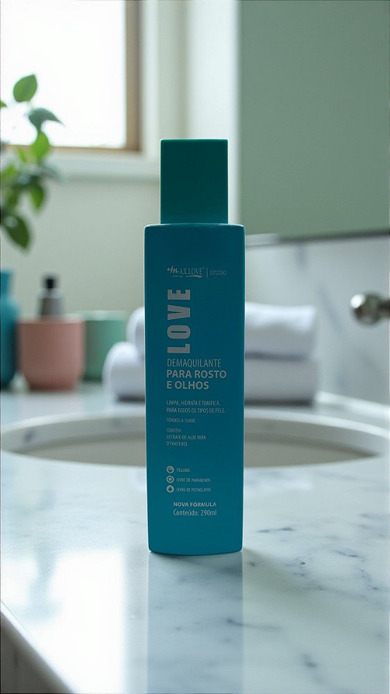 Demaquilante Para Rosto e Olhos Max Love - 290ml