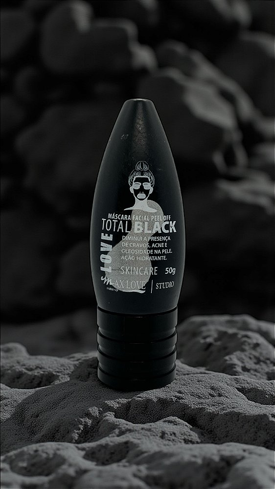 Máscara Facial Carvão Peel Off Total Black Skin Care Max Love