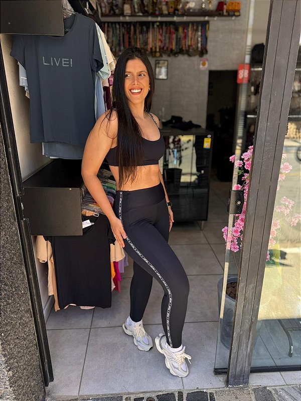 Legging Elástico Personalizado Alto Giro