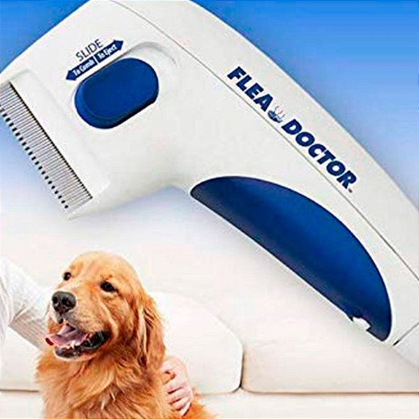 Pente Removedor de Pulga e Carrapato Flea Doctor para Cachorros e Gatos